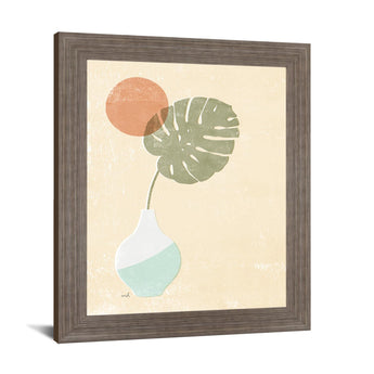Verdant Silhouette - 28" x 34" Framed Wall Art - Green