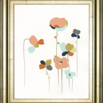 22x26 Modular Bouquet IV By June Erica Vess - White