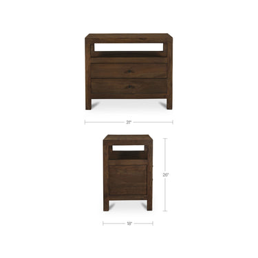 Windsor - Nightstand - Dark Brown