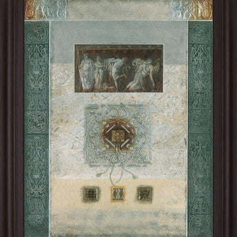 Grecian Relief - 28" x 34" Framed Wall Art - Beige
