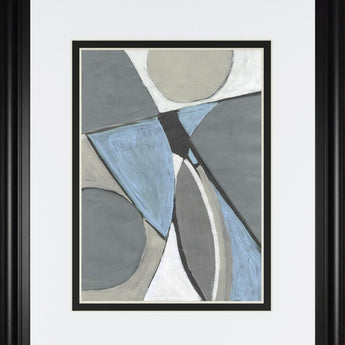 34x40 A Soft Jeweled Geometric I By Merri Pattinian - Dark Gray