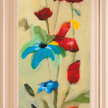 Wildflower Il By Jennifer Zybala - Framed Print Wall Art - Beige