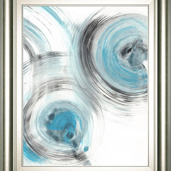 22x26 Ripple Effect VI By Ethan Harper - Light Blue