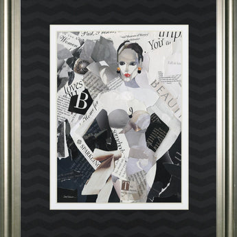 34x40 Fashion Mosaic I By Carol Robinson - Black