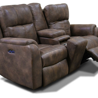 EZ Motion - EZ1R00H - Loveseat doble reclinable con reposacabezas con inclinación eléctrica