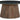 Mesa de cóctel decorativa Ceilby - Negro/Marrón