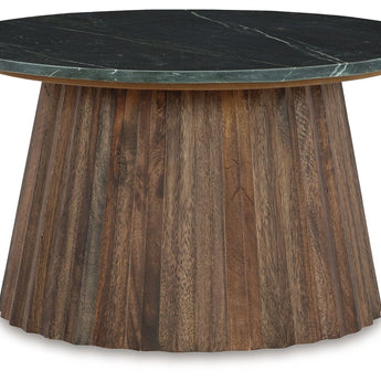 Ceilby - Accent Cocktail Table - Black / Brown