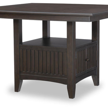 Caldwell - Complete Counter Height Dining Table With Storage Base - Espresso