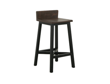 Pueblo Wooden Seat & Base Stool (Set of 2) - alternate view