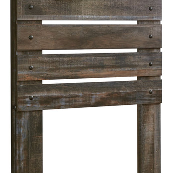 Drystan - Twin Panel Headboard - Brown / Beige