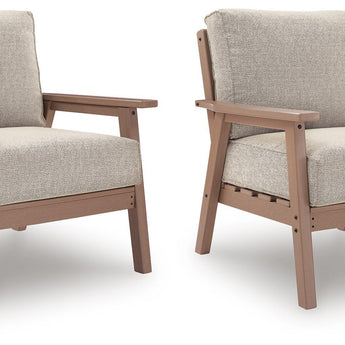 Grover Beach - Lounge Chair With Cushion (Set of 2) - Driftwood