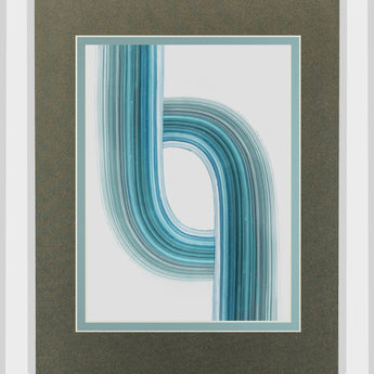 Moda Operandi I By Pi Studio Mirrored Frame - Blue