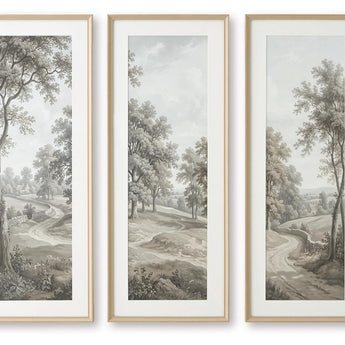 Dixonburg - Wall Art Set (Set of 3) - Taupe / Gray