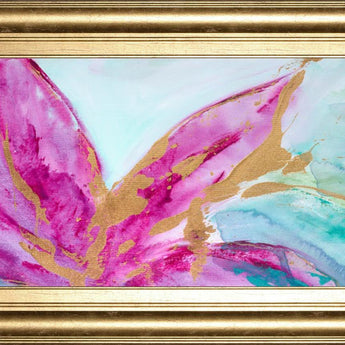 18x42 Magenta Colores I By Suzanne Wilkins - Purple