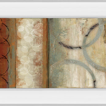 Juncture Il By Tom Reeves - Mirror Framed Print Wall Art - Light Brown