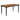 Hollyoak - Mesa de comedor rectangular de madera - Nogal