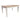 Americana Modern Dining - Mesa de comedor rectangular extensible con 6 sillas de comedor tapizadas - Marrón claro