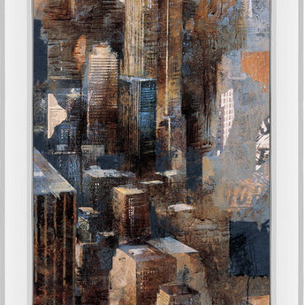 A View To Remember I By Marti Bofarull - Mirrored Frame Wall Art - Dark Brown