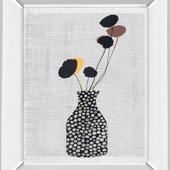 Decorated Vase with Plant II By Melissa Wang - Gray