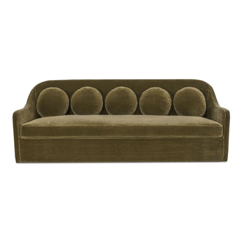 Rialto - Sofá de imitación mohair - Verde oscuro