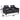 Giorno - Dual Power Console Loveseat - Black