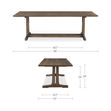 Samuel - Dining Table - Dark Brown