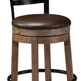 Pinnadel - UPH Swivel Barstool  - Light Brown