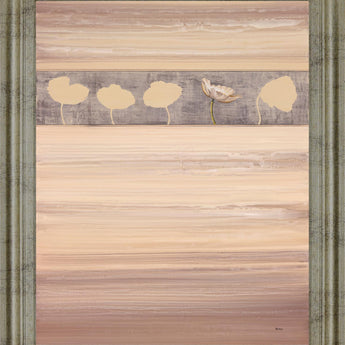 Desert Blossom - 28" x 34" Framed Wall Art - Beige