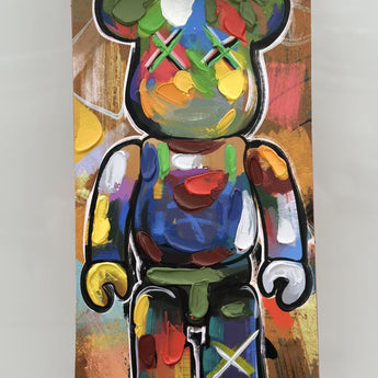 Skateboard - Graffiti Bear Red - Pink