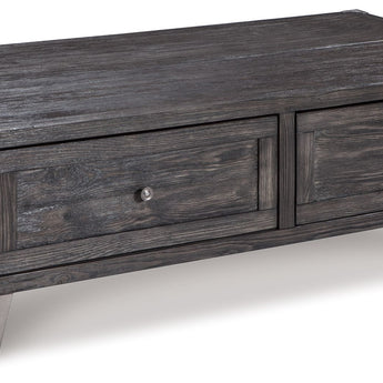 Todoe - Lift Top Cocktail Table - Dark Gray