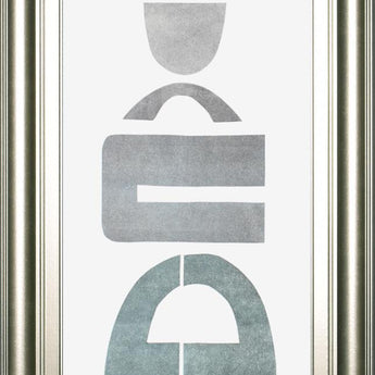 18x42 Neutral Totems VII By Rob Delamater - Pearl Silver