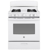 GE 30" Freestanding Gas Range, White - JGBS30DEKWW
