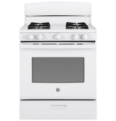 GE 30" Freestanding Gas Range, White - JGBS30DEKWW