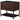 Zimmerlee - 2-Drawer Side Table with Shelf - Rust Brown