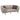Ellorie - Loveseat curvo con respaldo acanalado tapizado - Beige