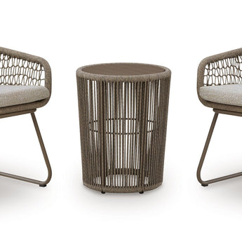 Majors Beach - Outdoor Table And 2 Chairs (Set of 3) - Beige