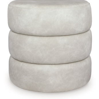 Ummi - Swivel Accent Ottoman - Bone