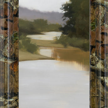 18x42 River Journey By Megan Lightell - Gray