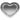 Aiko - Heart Shaped LED Light Wall Mirror - Silver