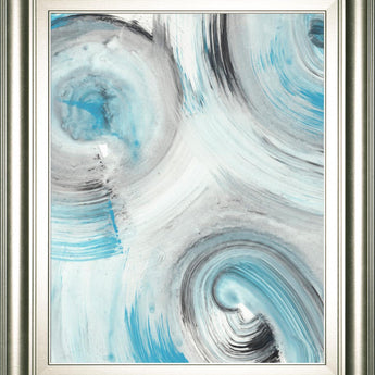 22x26 Ripple Effect V By Ethan Harper - Light Blue