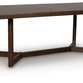 Dilenno - Rectangular Dining Room Extension Table - Dark Brown