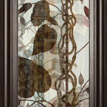 Climbers III By James Burghardt - Framed Print Wall Art - Dark Brown