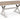 Purlaney - Mesa de comedor rectangular