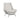 Tyne - Fabric Arm Chair - Light Cream