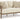 Serene Bay - Loveseat With Cushion - Dark Brown / White