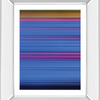 Abstract Blues By Mark Baker - Mirror Framed Print Wall Art - Blue