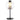 Ingrid - Glass Shade Bedside Table Lamp - Black