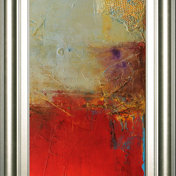 Chicago St. Rush Il By Erin Ashley - Framed Print Wall Art - Red