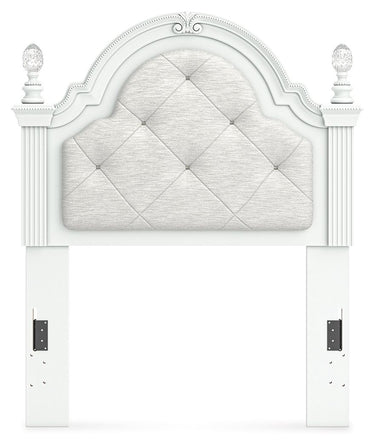 Kozlani - Twin Upholstered Panel Headboard - White