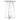 Zanella - Round Glass Top Bistro Bar Table - Chrome